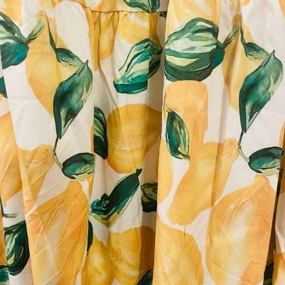 Lemon Print Maxi Skirt - Picture 3 of 3